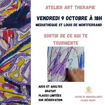 Atelier d'art thérapie avec Cocon de bienveillance