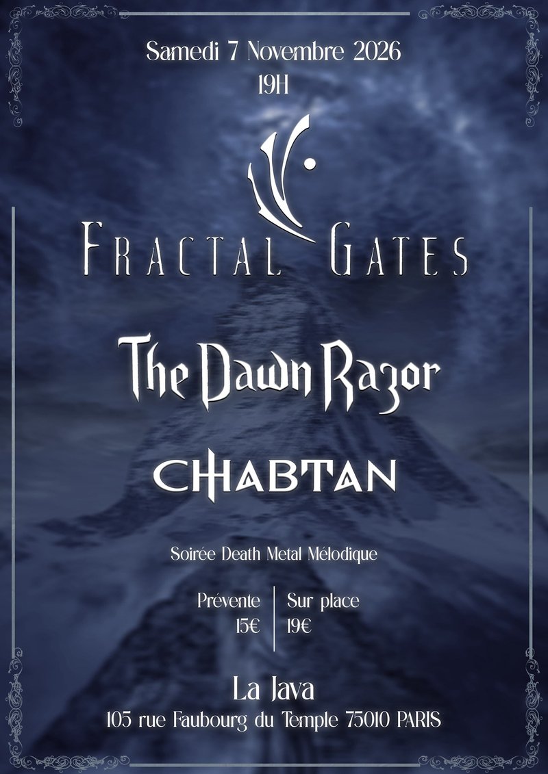 FRACTAL GATES - THE DAWN RAZOR - CHABTAN - La Java Paris