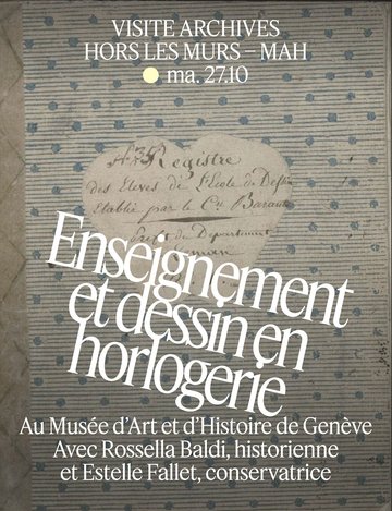 Enseignement et dessin en horlogerie