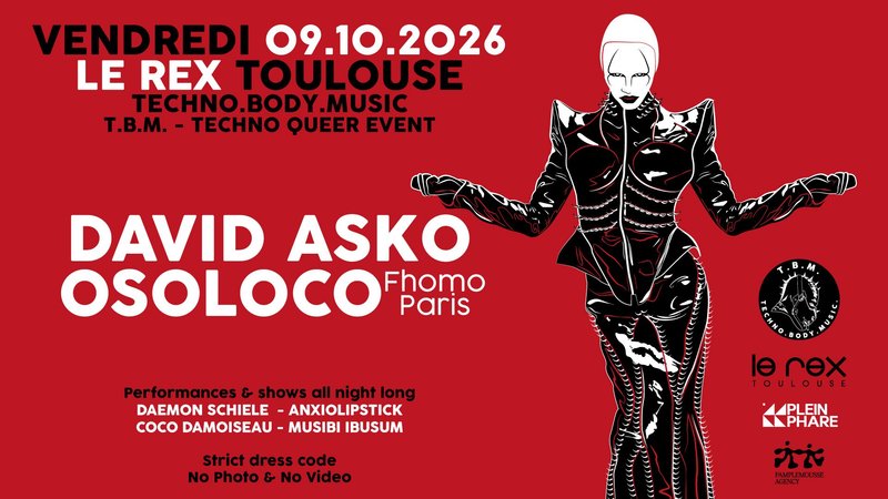 TECHNO BODY MUSIC w/ DAVID ASKO & OSOLOCO (queer event)