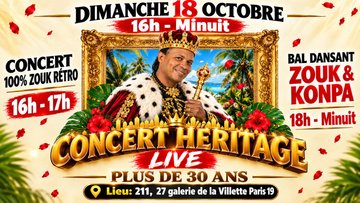 Concert live zouk rétro + bal dansant konpa zouk