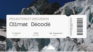 Projection de "Climat Décodé" à la maison de quartier Chausse-Coq