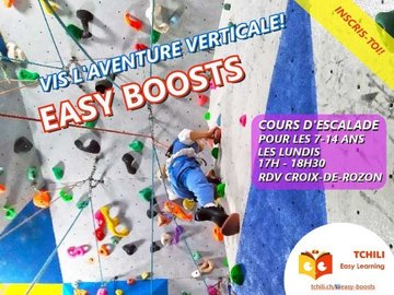 Cours hebdomadaires d’escalade Easy Boosts pour enfants et ados - 1er trimestre 2026-2027