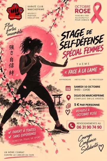 Stage de Self-Défense Spécial Femme dans le cadre d' Octobre Rose