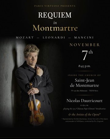 Requiem à Montmartre avec Les Artistes de l'Opéra et Nicolas Dautricourt
