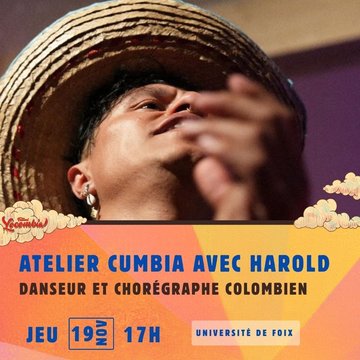 Atelier cumbia avec Harold - Danseur et chorégraphe colombien