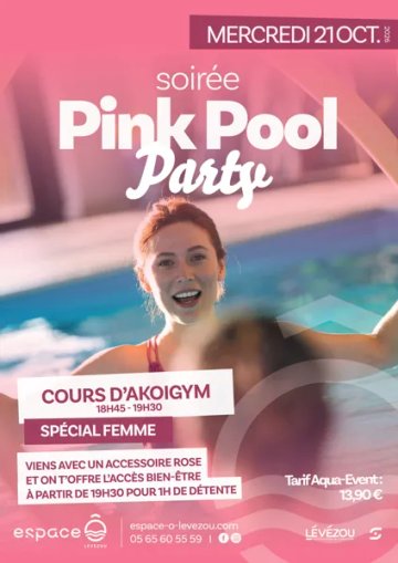 SOIREE PINK POOL PARTY :  COURS D’AKOIGYM - SPÉCIAL FEMME