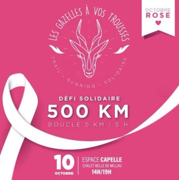 Octobre rose - Défi solidaire 500 km en 5h - Gazelles à vos trousses