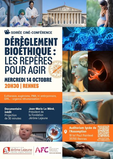 Soirée ciné-conférence « Dérèglement bioéthique : les repères pour agir »