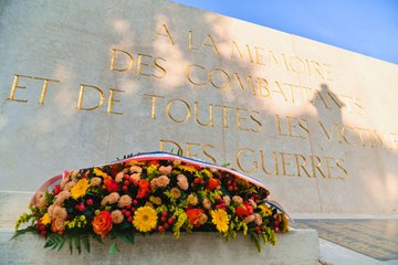 Commémoration de l’armistice du 11 novembre 1918, commémoration de la victoire et de la Paix et hommage rendu à tous les morts pour la France