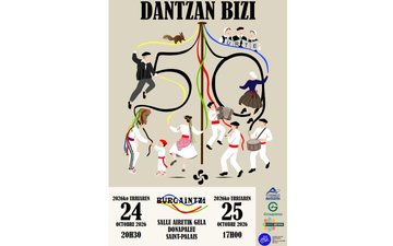 Spectacle de danses basques : 50 ans du groupe Burgaintzi "Dantzan Bizi"