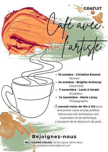Café avec l'artiste à la Bell Galerie Atelier