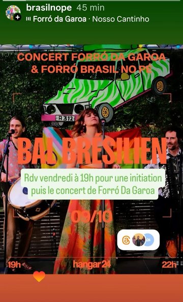 Concert et bal Forro au Hangar 24