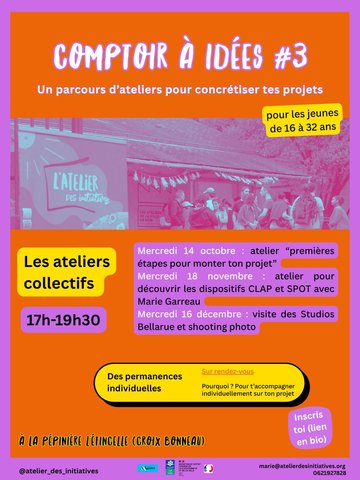 Comptoir à Idées - 1er trimestre "Lance ton projet"