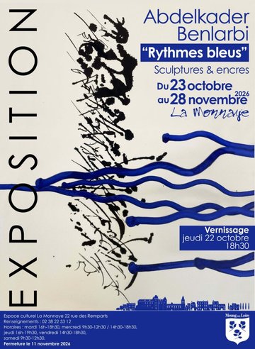 Exposition : Rythmes Bleus (sculptures et encres)