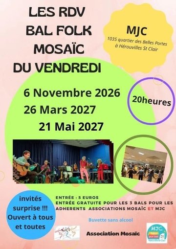 "Les RDV du Vendredi" Bal FolK MJC Hérouville St Clair