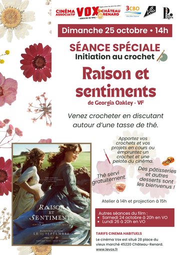 Séance spéciale : Raisons et sentiments et initiation au crochet !