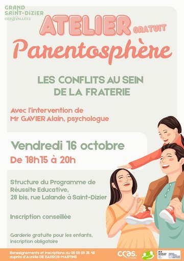 Atelier Parentosphère : les conflits au sein de la fratrie