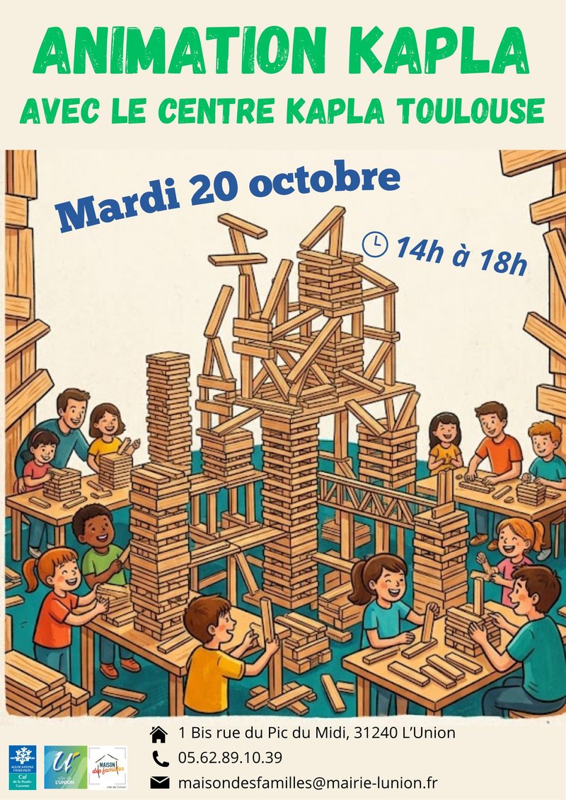 Animation Kapla - Mardi 20 octobre