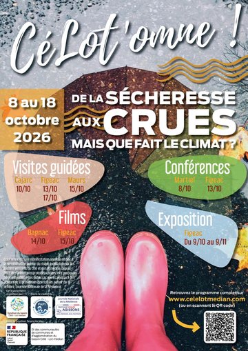 CéLot’omne visite guidée,  Cajarc et le Lot : un village construit avec la rivière