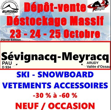 Dépôt Vente - Déstockage Massif - Ski Snowboard Vêtements Accessoires