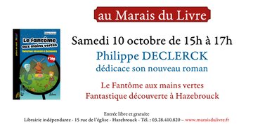 Philippe Declerck en dédicace au Marais