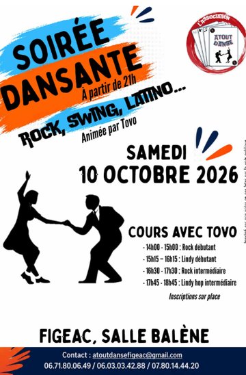 Soirée dansante Swing, latino et de rock à Figeac