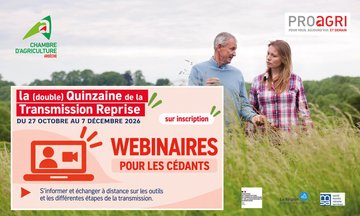 LA (DOUBLE) QUINZAINE DE LA TRANSMISSION : Webinaire le 10 novembre 2026