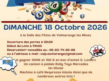 Loto de l'association Culture de l'Univers Lorrain et du Patrimoine