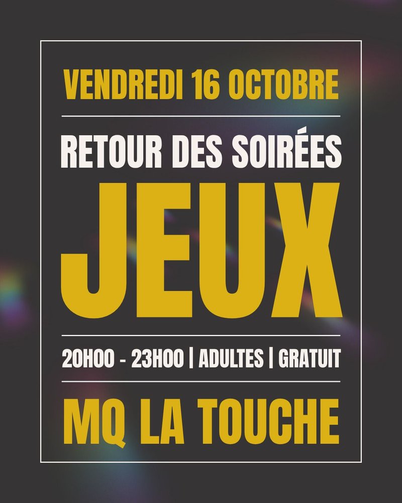 Soirée Jeux