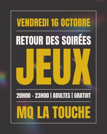 Soirée Jeux