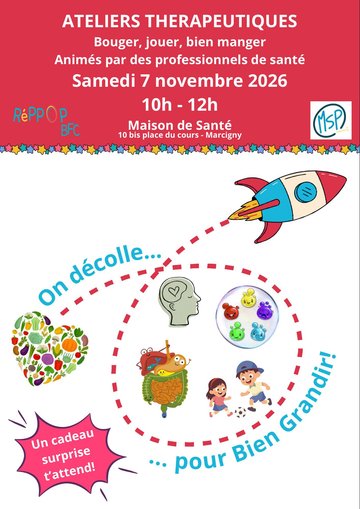 Ateliers thérapeutiques : bouger, jouer, bien manger
