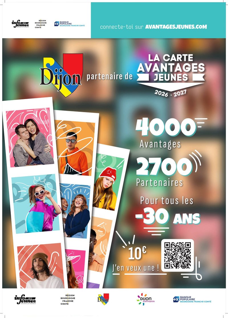 Présentation et lancement de la carte Avantages Jeunes 2026-2027 - 
édition Dijon métropole
