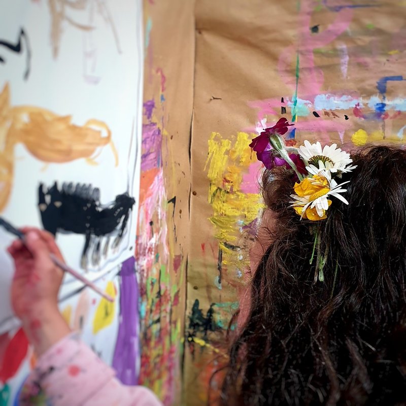 Stage éveil à l'expression par le Jeu de Peindre - Atelier Chrisbir
