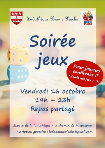 Soirée jeux à la ludothèque