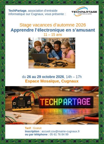 Atelier tech partage crée et amuse toi