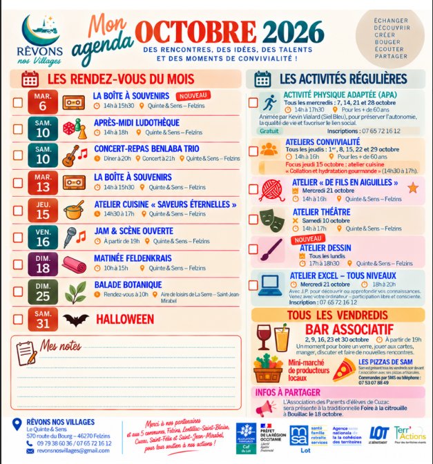 Atelier  cuisine à Felzins : saveurs éternelles