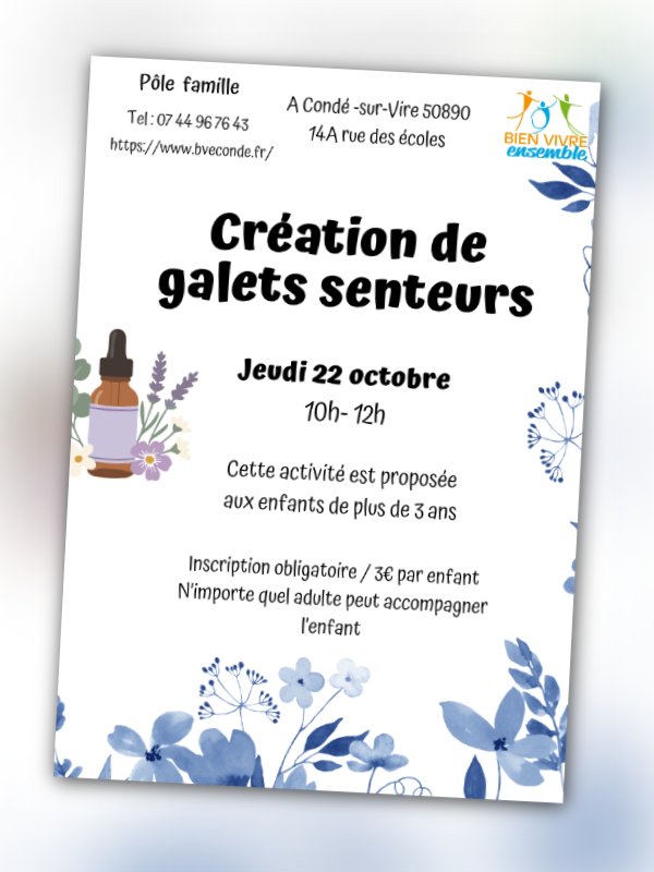 Atelier "Création de galets senteurs"
