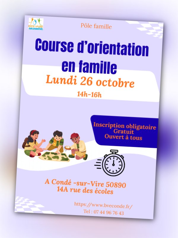 Course d'orientation en famille
