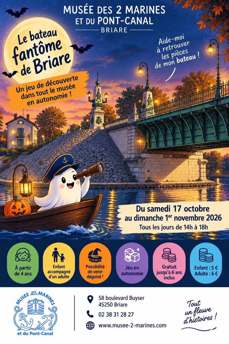 Jeu en famille "Le bateau fantôme de Briare"