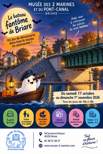 Jeu en famille "Le bateau fantôme de Briare"
