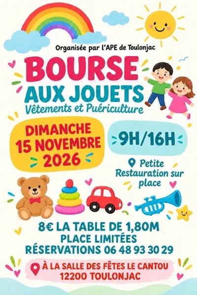 Bourse aux jouets, aux vêtements et à la puériculture