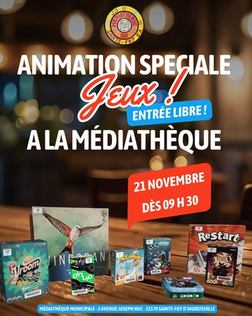 Jeux à la médiathèque