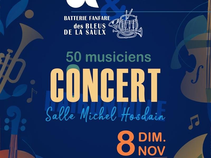 Concert de la batterie fanfare Les Bleus de la Saulx