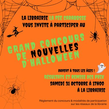 Grand concours de nouvelle d'Halloween