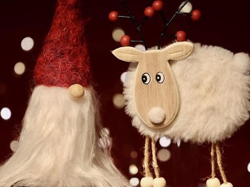 Confection d'un renne du père Noël