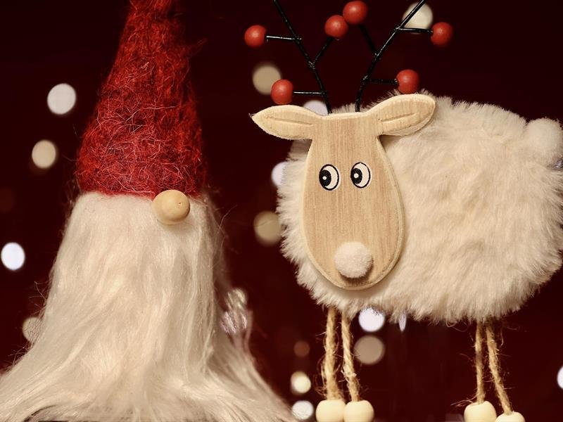 Confection d'un renne du père Noël