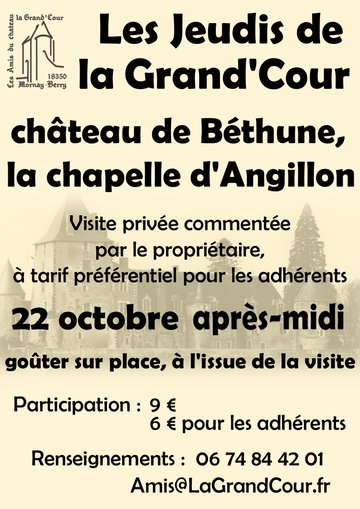 Les Jeudis de la Grand'Cour : Visite du château de Béthune