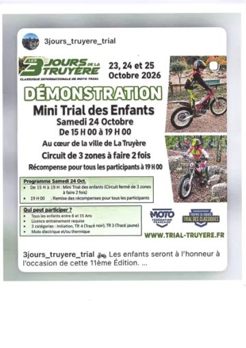 Mini Trial des enfants des 3 jours de la Truyère