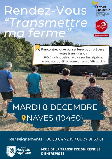 Rendez-Vous "Transmettre ma ferme"